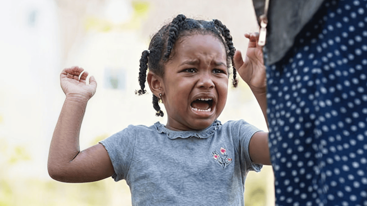 Child working through emotions